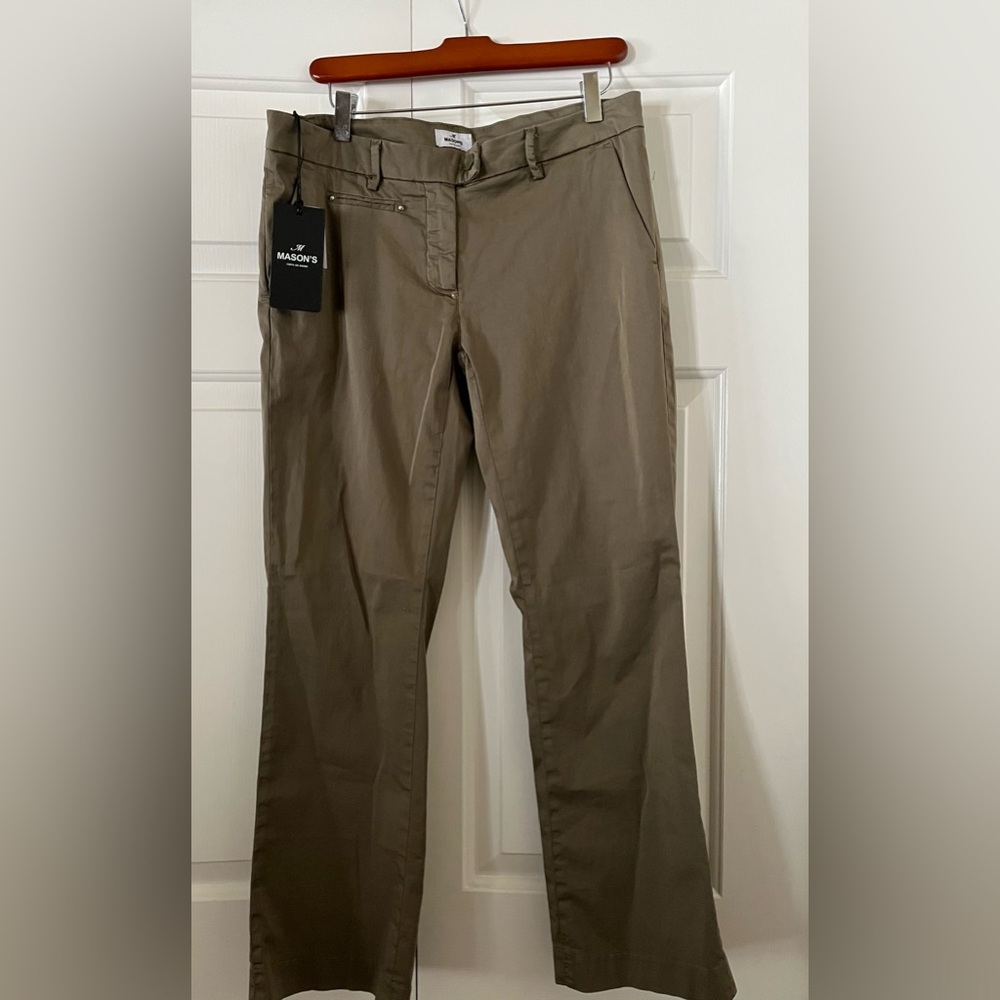 M Mason’s Green Classy Trumpet Pants
